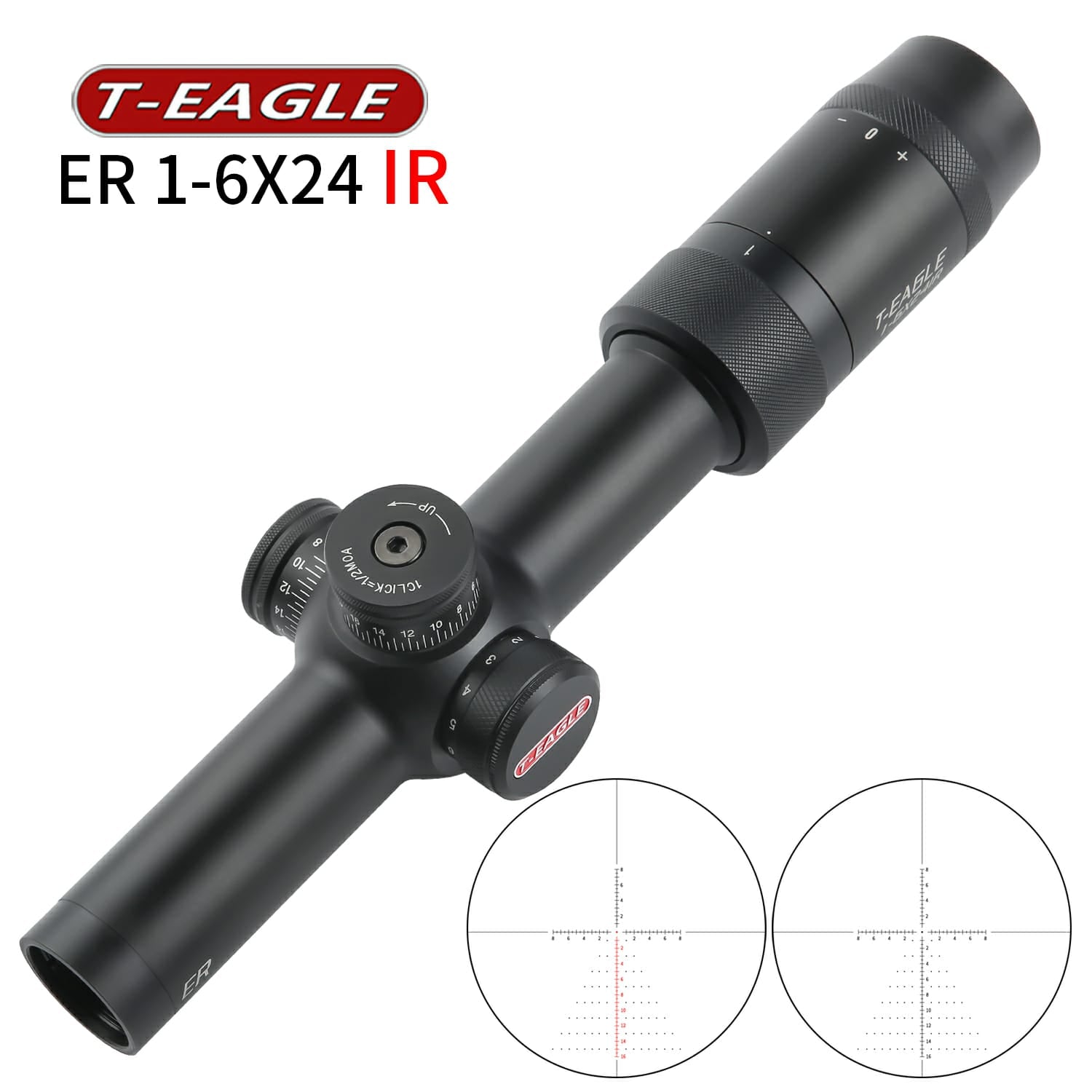 DISCOVERY T-EAGLE Optics ER 1-6X24 IR Rifle Scope ( Black )