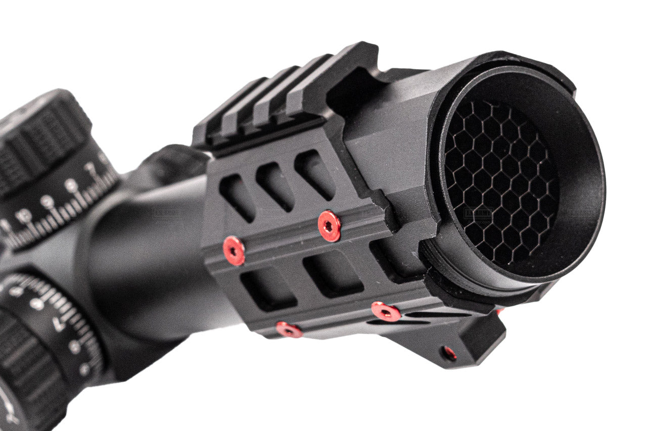 Discovery WG 1.2-6X24 IRAI Tactical Rifle Scope R&G Illuminated Hunting Sights With Bullet Wheel Angle Indicator Bubble Locator ( Black )