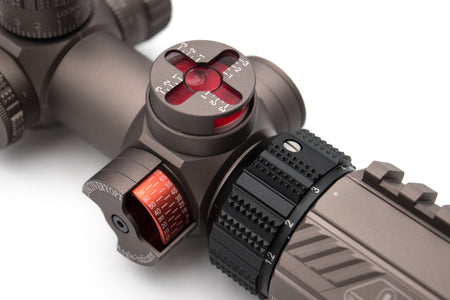 Discovery WG 1.2-6X24 IRAI Tactical Rifle Scope R&G Illuminated Hunting Sights With Bullet Wheel Angle Indicator Bubble Locator ( DE )