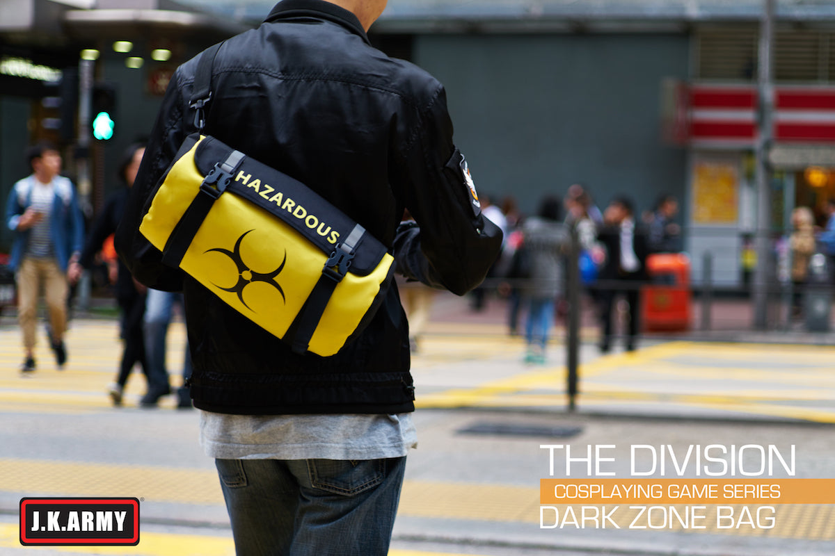 The Division Cosplaying Game Dark Zone Bag ( HAZARDOUS ) ( SHD Agent ) ( Yellow ) ( JKU-DZB01 )
