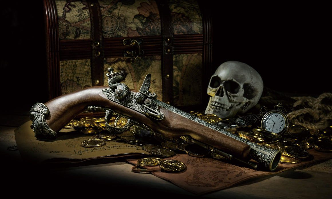 HFC CO2 Pirate Flintlock Pistol ( Metal Gray )