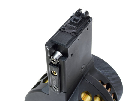 DYTAC X Mag Type 100 Rounds GBB Gas Drum Magazine For VFC M4 GBB