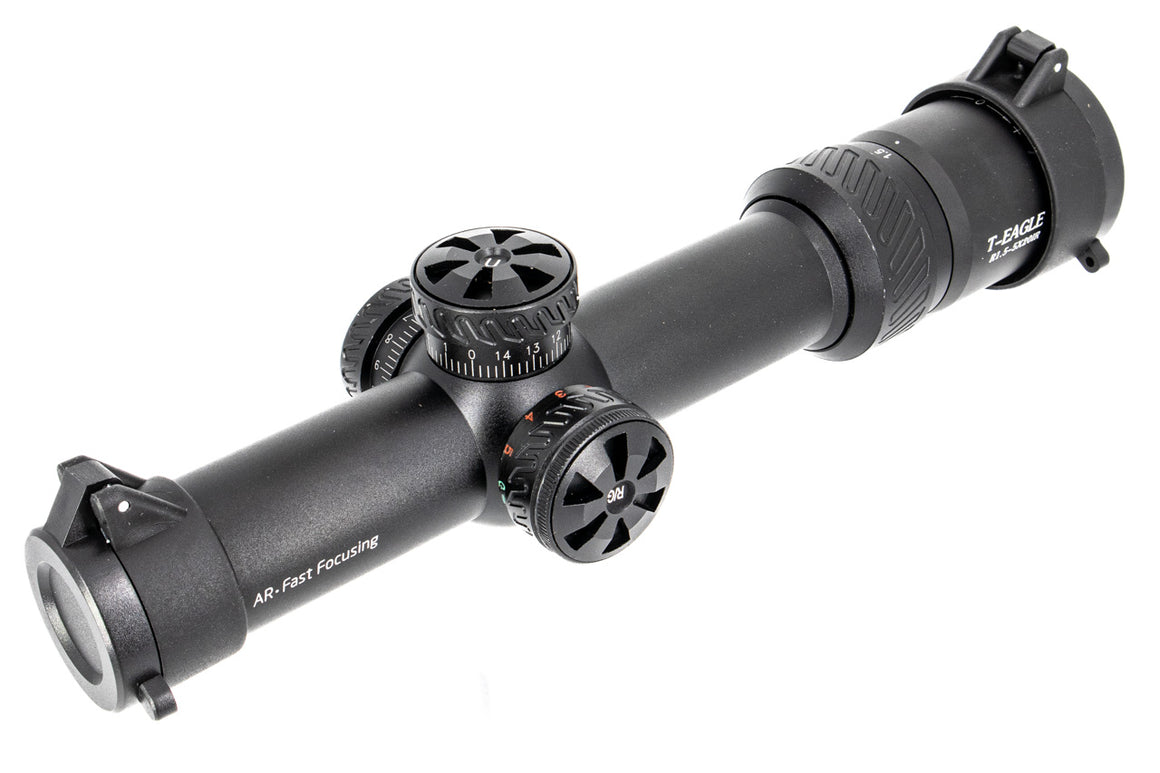 Discovery T-EAGLE R 1.5-5X20 IR Rifle Scope with Mount ( Black )