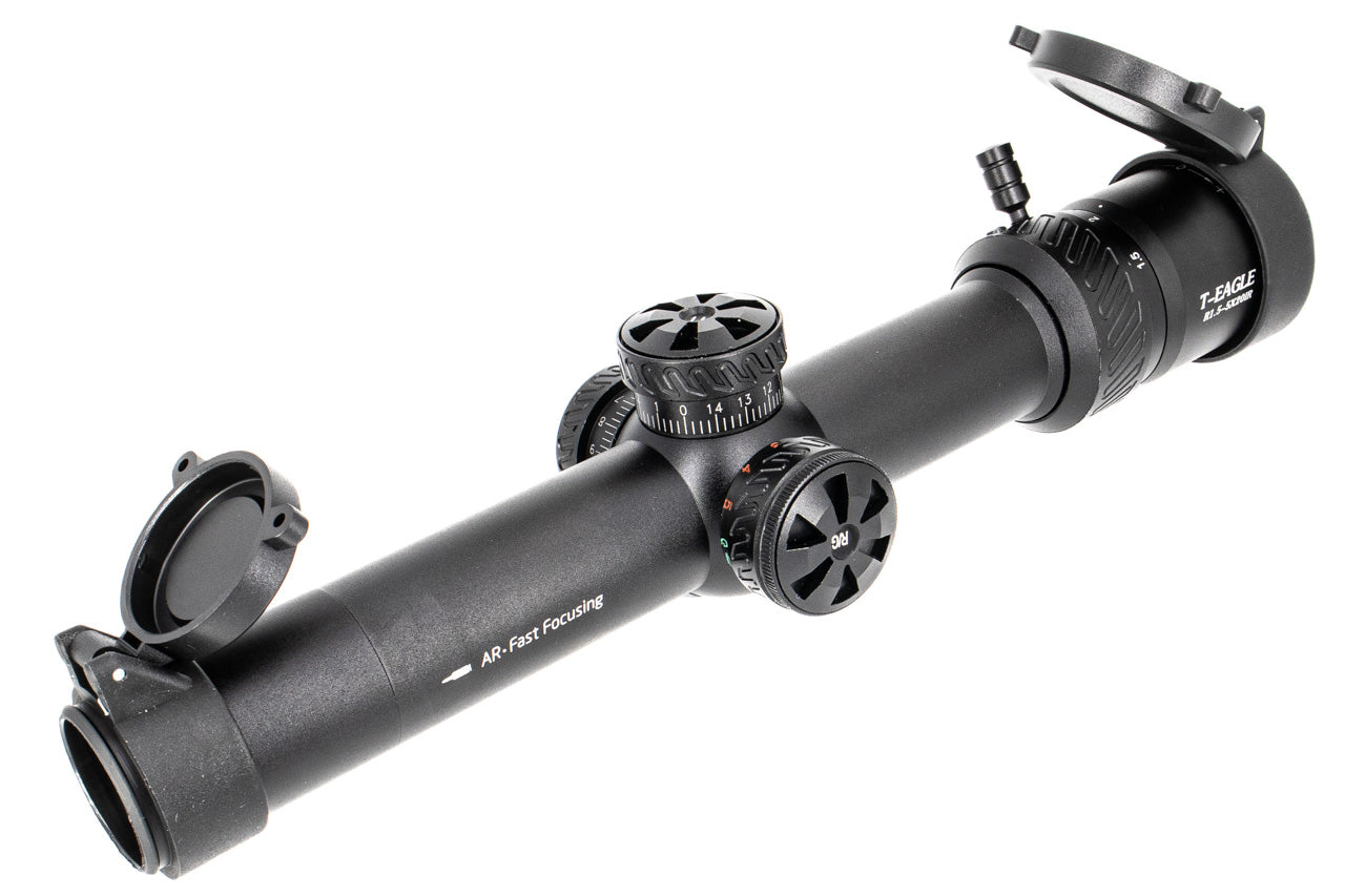 Discovery T-EAGLE R 1.5-5X20 IR Rifle Scope with Mount ( Black )