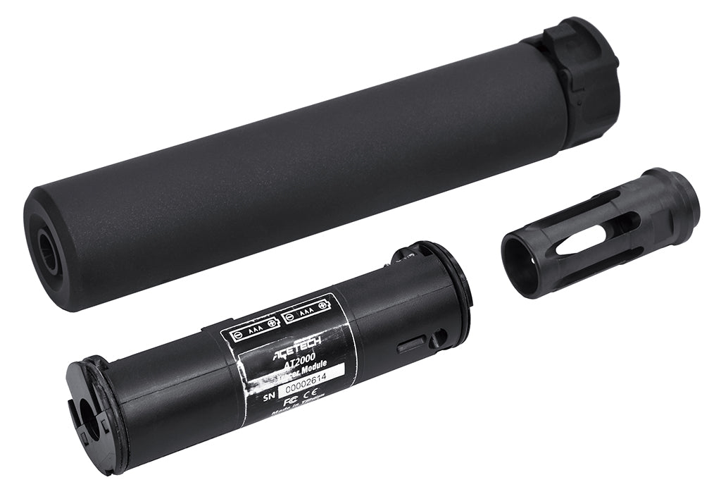 DYTAC SOCOM RC1 Tracer Ready Dummy Suppressor / Barrel Extension w/ SFCT-556 Style 14mm CCW Flash Hider ( Acetech AT2000 )-Dark Earth ( DE )