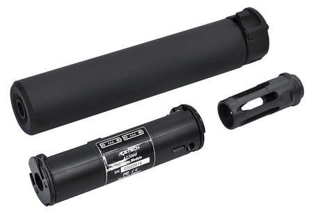 DYTAC SOCOM RC1 Tracer Ready Dummy Suppressor / Barrel Extension w/ SFCT-556 Style 14mm CCW Flash Hider ( Acetech AT2000 )-Dark Earth ( DE )