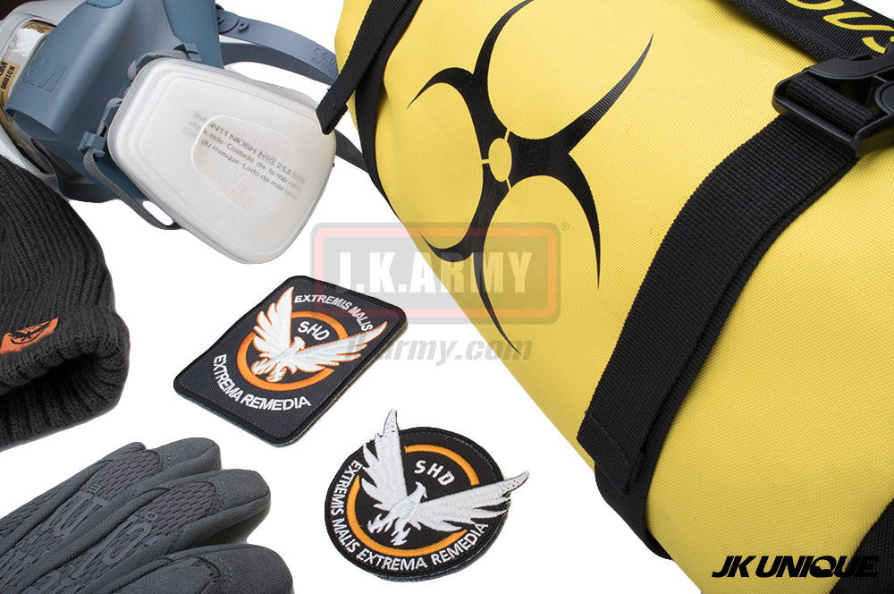 The Division Cosplaying Game Dark Zone Bag ( HAZARDOUS ) ( SHD Agent ) ( Yellow ) ( JKU-DZB01 )