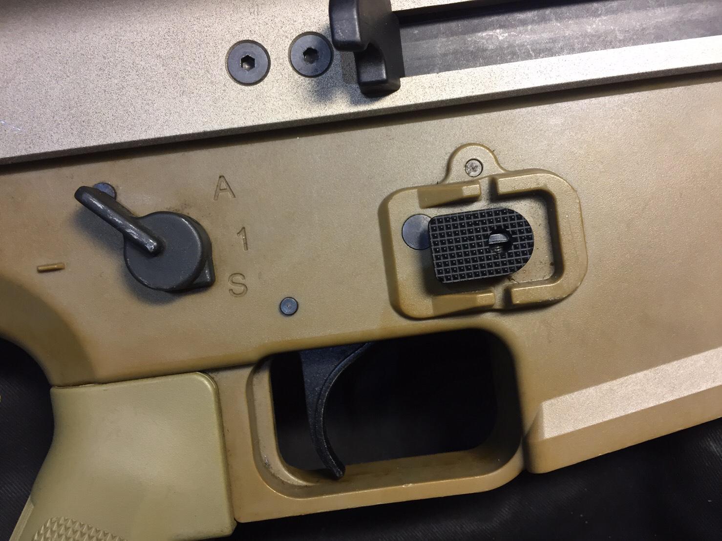 Eagle Eye SE Style SCAR Mag Release for VFC / WE / TM SCAR ( BK / DE )-Dark Earth ( DE )