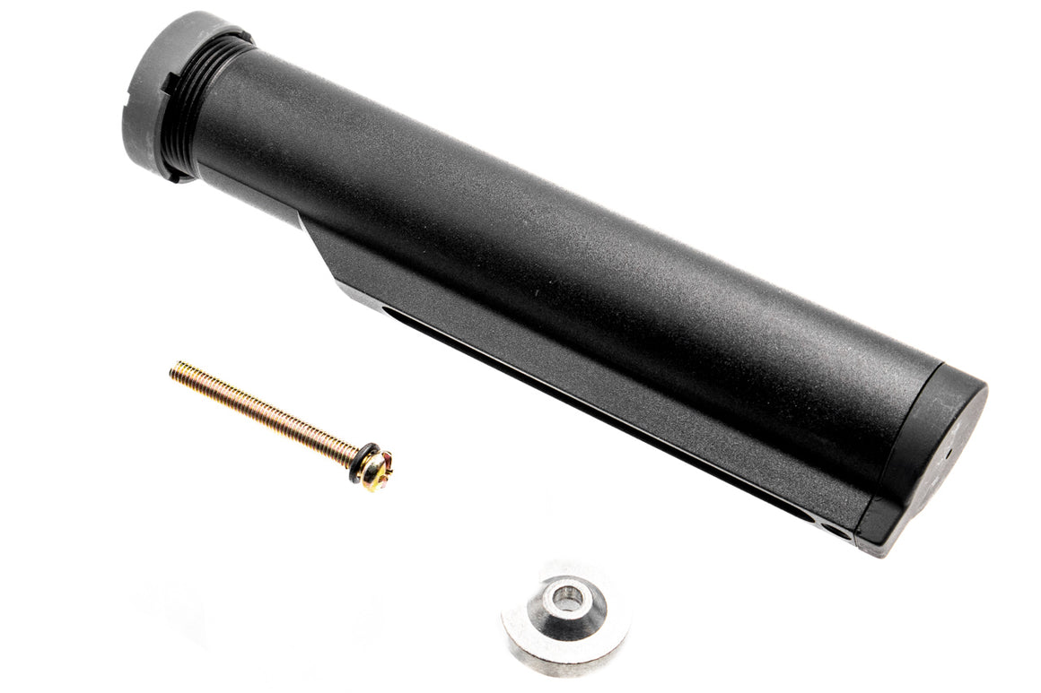 E&C Metal 6 Position Buttstock Buffer Tube for AEG ( Black ) ( Fit for CCT0125 AI 01 AAP01 Kit Stock )