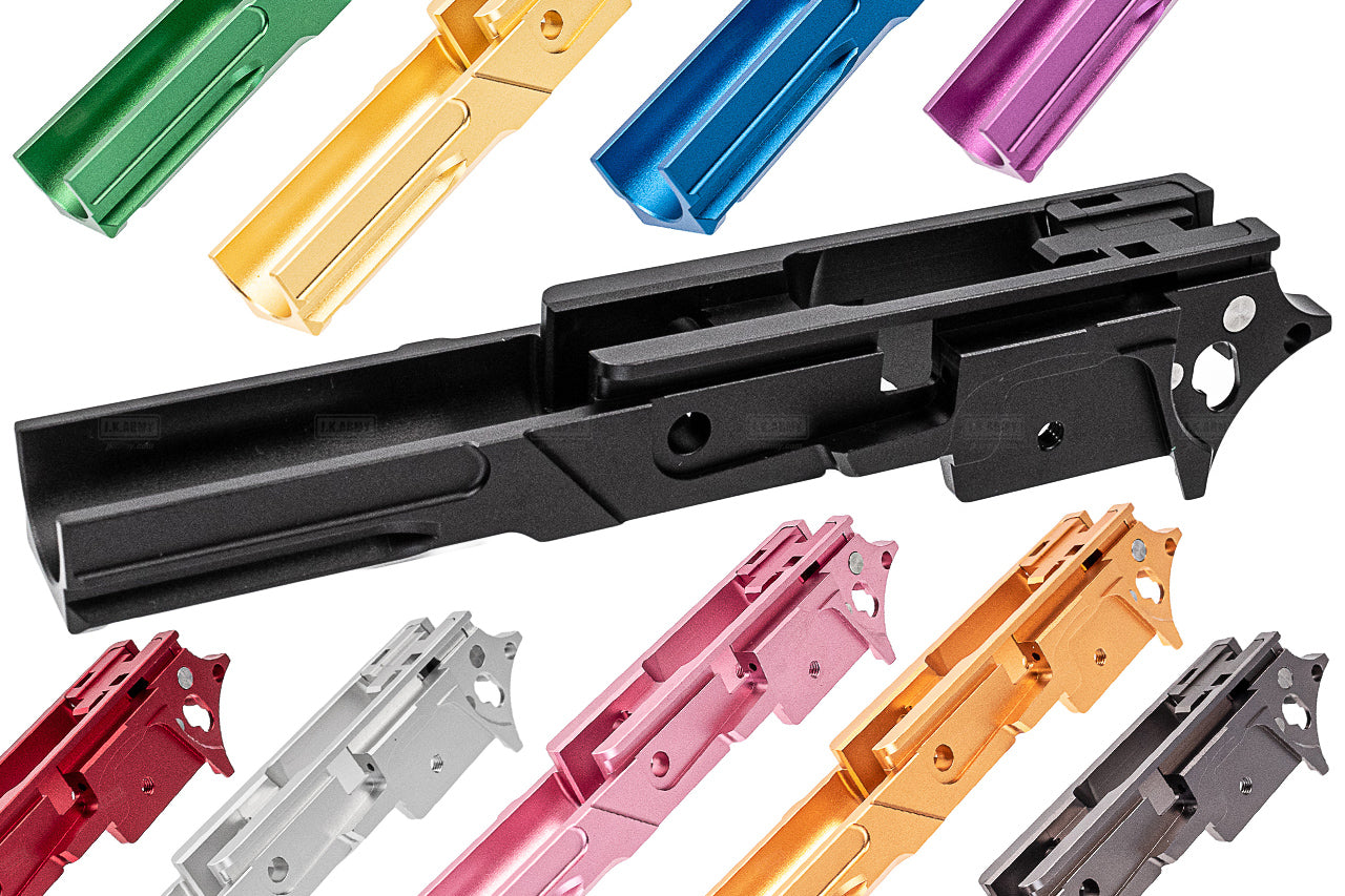 EDGE STRAT Aluminum Frame for Marui TM Hi-Capa GBBP Series-Silver