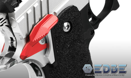 EDGE ALBATROSS Aluminum Ambi Thumb Safeties for Marui TM Hi-Capa GBBP Series-Orange