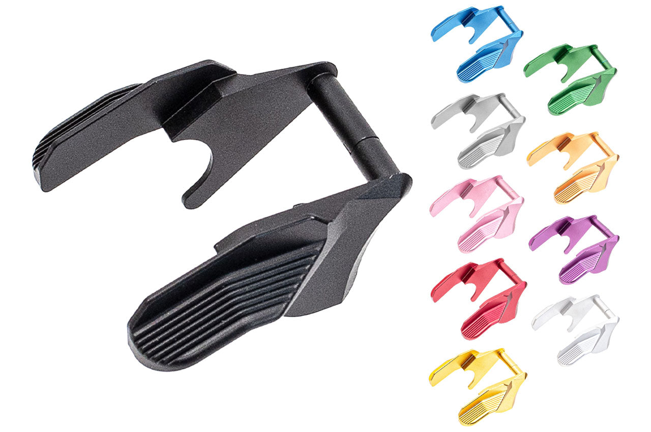 EDGE ALBATROSS V2 Aluminum Ambi Thumb Safeties for Marui TM Hi-Capa GBBP Series ( Version 2 ) -Silver