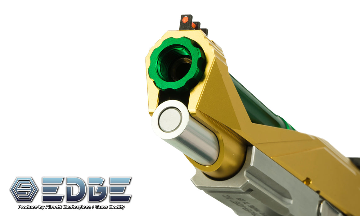 EDGE WARP Aluminum Outer Barrel for Marui TM Hi-Capa 5.1 / 1911 GBBP Series-Silver