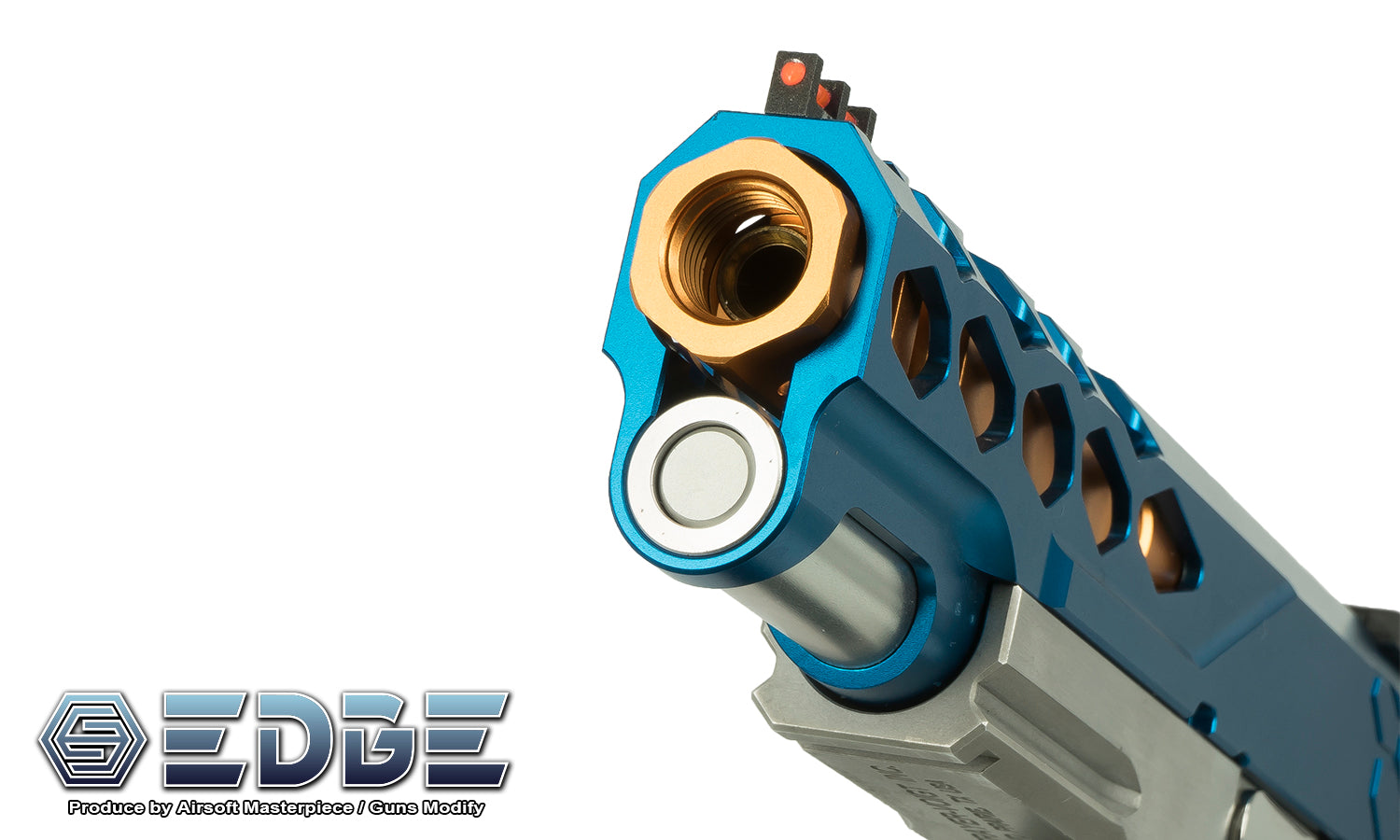 EDGE HEXA Aluminum Outer Barrel for Marui TM Hi-Capa 5.1 / 1911 GBBP Series-Silver