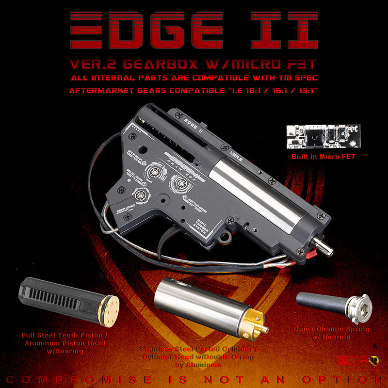 APS Edge II Version 2 Gearbox AEG with FET for M4 AEG Airsoft Electric Guns