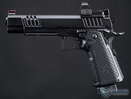 EMG Staccato Licensed XL 2011 CNC AI Slide Hi-Capa GBBP Gas Blowback Pistol Airsoft ( Model: VIP Grip / CNC / Green Gas )