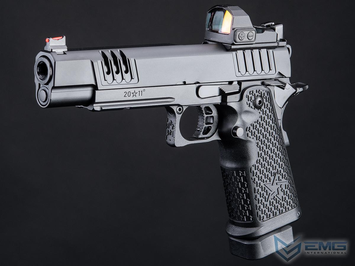 EMG Staccato Licensed XL 2011 CNC AI Slide Hi-Capa GBBP Gas Blowback Pistol Airsoft ( Model: VIP Grip / CNC / Green Gas )