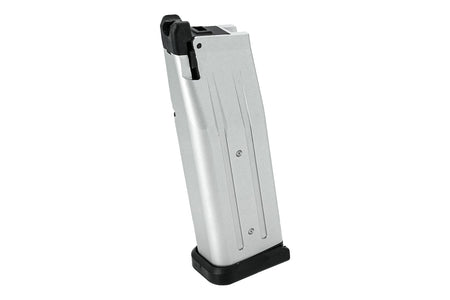 EMG Staccato Licensed CNC Aluminum Staccato CS 24 Rounds High Flow Version Gas Magazine ( 125mm ) ( by SAVIA )