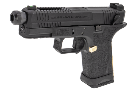 EMG SAI BLU Compact Model 19 GBB Pistol Airsoft ( Full Auto / Aluminum / Green Gas Type ) ( Black & Gold ) #SA-BL0250