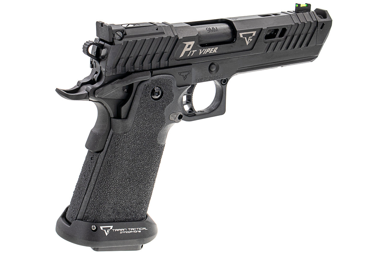 EMG TTI Licensed JW4 2011 Pit Viper Hi-Capa GBB Pistol Airsoft ( Black Version ) ( by AW Custom / Full Auto / Gas / TT-PV0131 ) ( Licensed by Taran Tactical Innovations ) ( John Wick )
