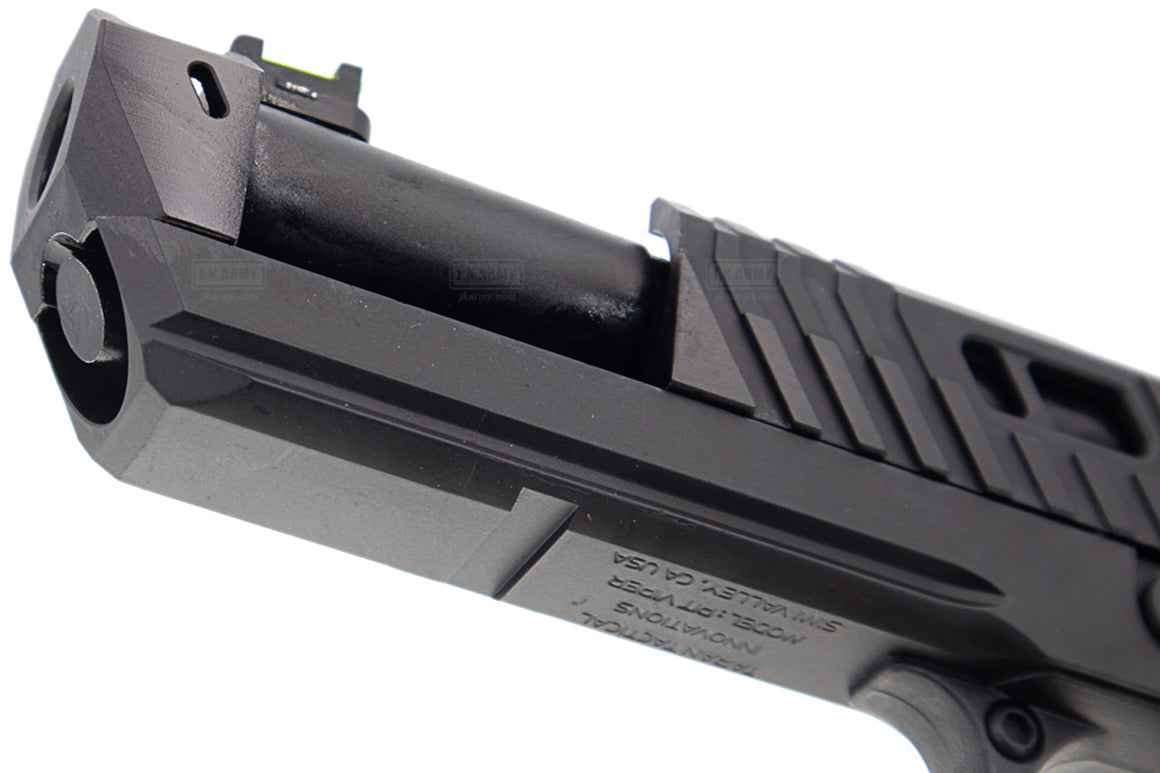 EMG TTI Licensed JW4 2011 Pit Viper Hi-Capa GBB Pistol Airsoft ( Black Version ) ( by AW Custom / Full Auto / Gas / TT-PV0131 ) ( Licensed by Taran Tactical Innovations ) ( John Wick )