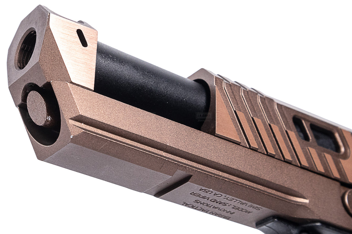 EMG TTI Licensed JW4 Sand Viper Hi-Capa GBB Pistol Airsoft ( by AW Custom / Standard / Gas / TT-SV0100 ) ( Licensed by Taran Tactical Innovations ) ( John Wick )