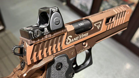 EMG TTI Licensed JW4 Sand Viper Hi-Capa GBB Pistol Airsoft ( by AW Custom / Standard / Gas / TT-SV0100 ) ( Licensed by Taran Tactical Innovations ) ( John Wick )