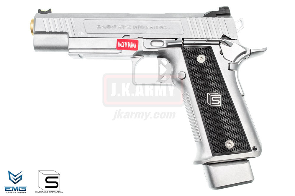 EMG SAI 2011 DS Hi-Capa 5.1 Airsoft GBB Pistol ( Silver )