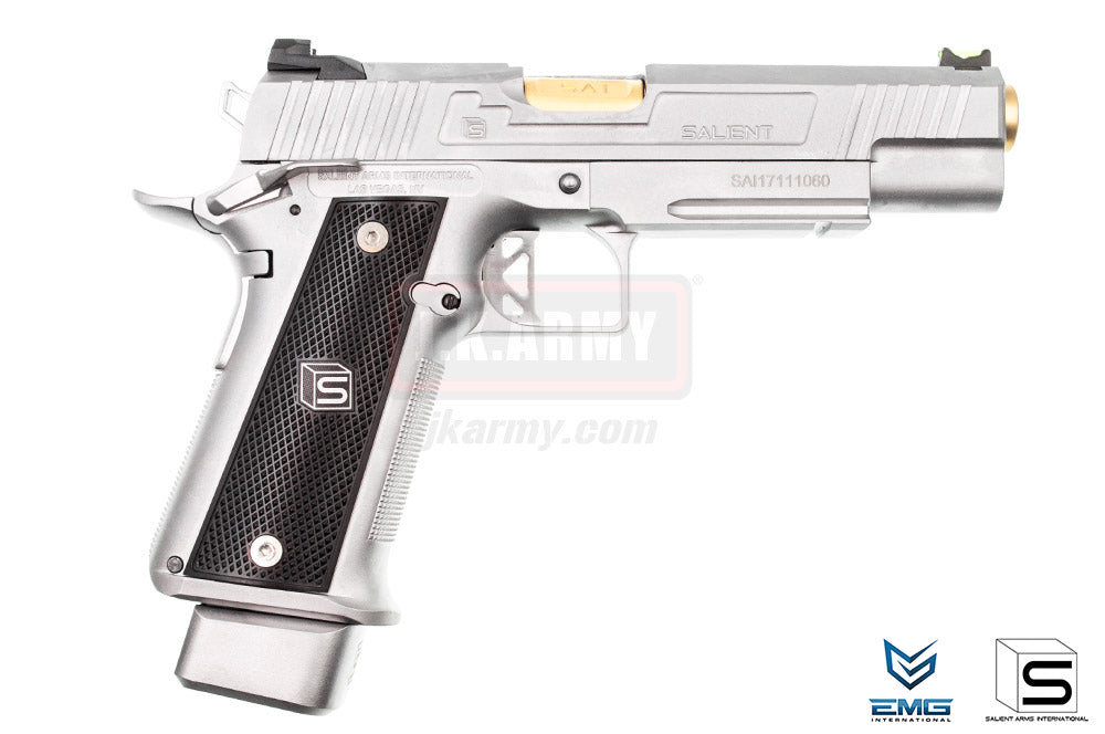 EMG SAI 2011 DS Hi-Capa 5.1 Airsoft GBB Pistol ( Silver )