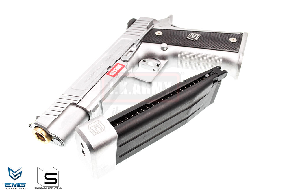 EMG SAI 2011 DS Hi-Capa 5.1 Airsoft GBB Pistol ( Silver )