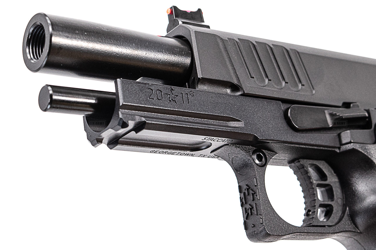 EMG Staccato Licensed C2 Compact 2011 CNC AI Slide Hi-Capa GBBP Gas Blowback Pistol Airsoft ( Model: VIP Grip / CNC / Green Gas )