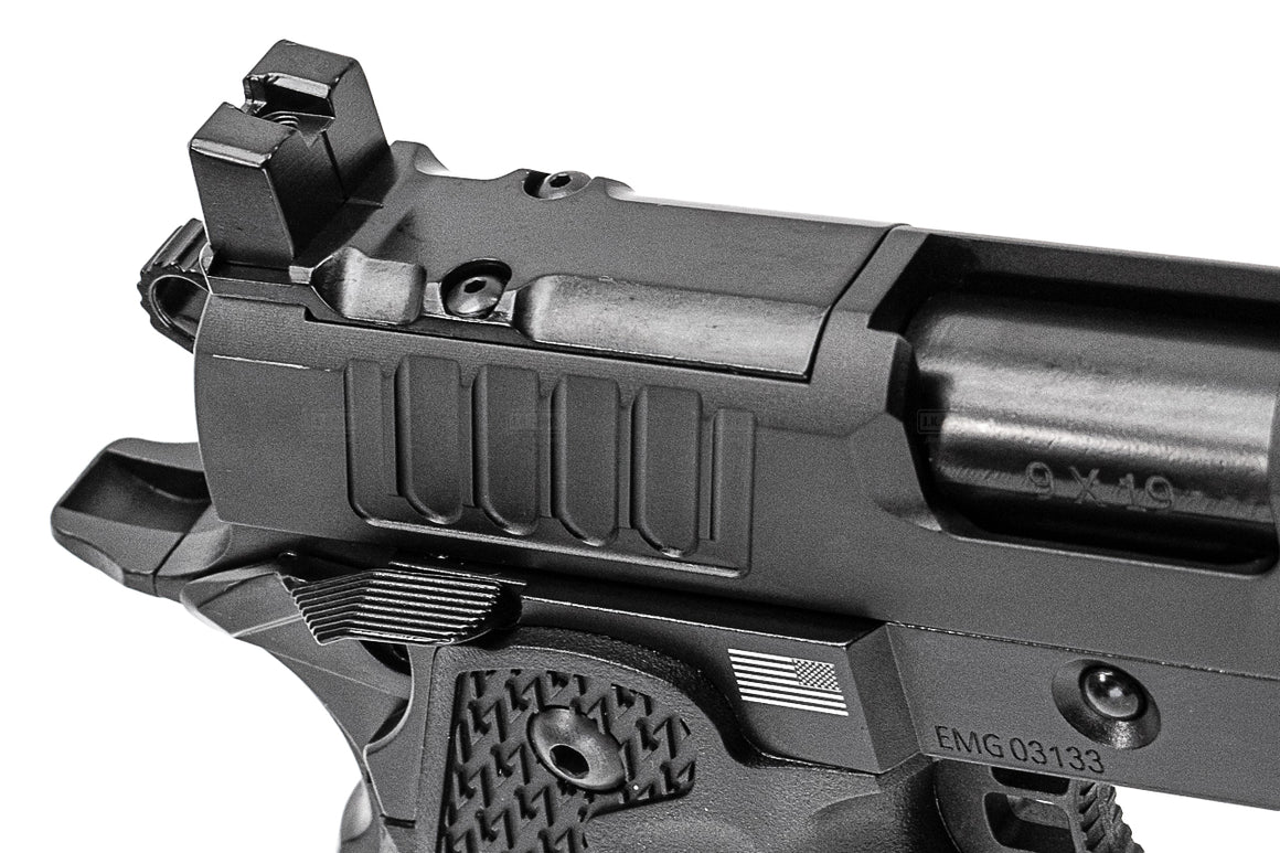 EMG Staccato Licensed C2 Compact 2011 CNC AI Slide Hi-Capa GBBP Gas Blowback Pistol Airsoft ( Model: VIP Grip / CNC / Green Gas )