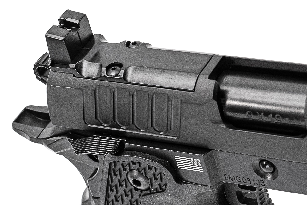 EMG Staccato Licensed C2 Compact 2011 CNC AI Slide Hi-Capa GBBP Gas Blowback Pistol Airsoft ( Model: VIP Grip / CNC / Green Gas )