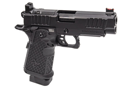 EMG Staccato Licensed C2 Compact 2011 Hi-Capa GBBP Gas Blowback Pistol Airsoft ( Model: VIP Grip / Standard / Green Gas )