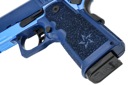 EMG Staccato Licensed CS 2011 Master Grip Hi-Capa GBB Pistol Airsoft ( by SAVIA ) ( Blue )