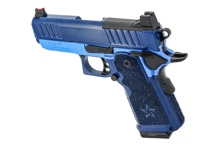EMG Staccato Licensed CS 2011 Master Grip Hi-Capa GBB Pistol Airsoft ( by SAVIA ) ( Blue )