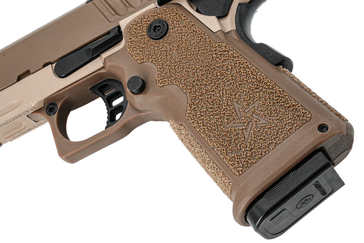 EMG Staccato Licensed CS 2011 Master Grip Hi-Capa GBB Pistol Airsoft ( by SAVIA ) ( DE )