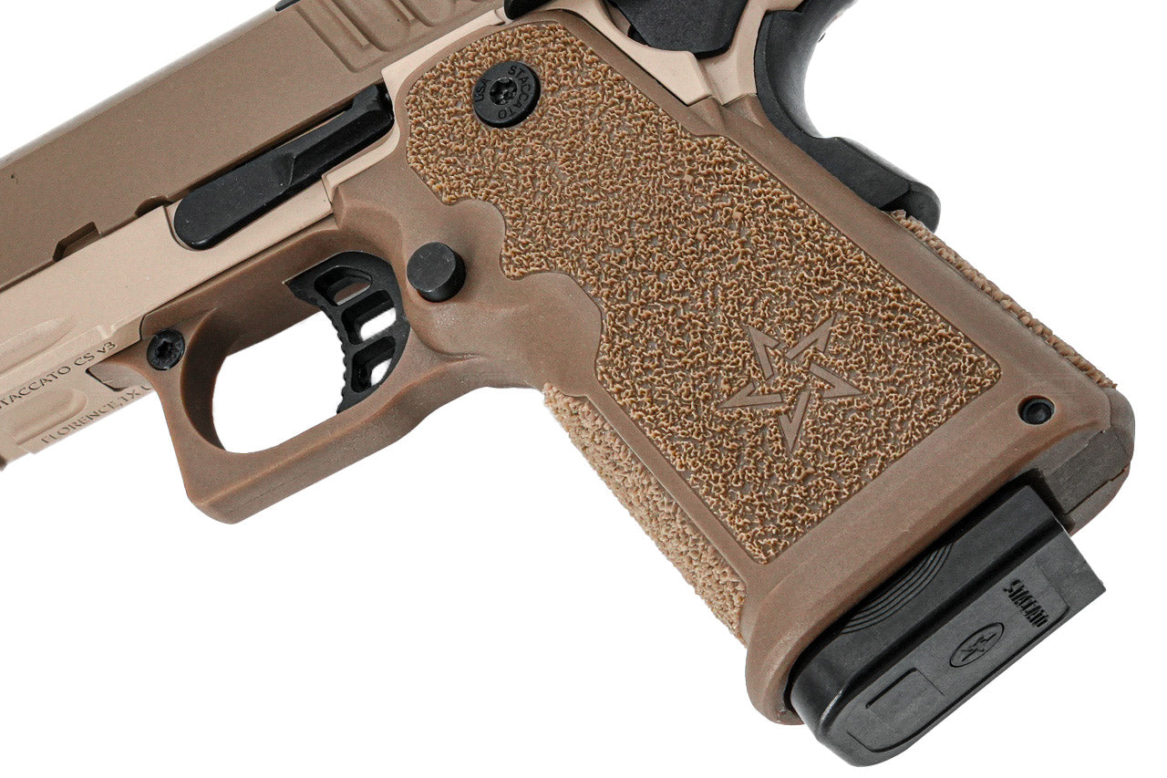 EMG Staccato Licensed CS 2011 Master Grip Hi-Capa GBB Pistol Airsoft ( by SAVIA ) ( DE )