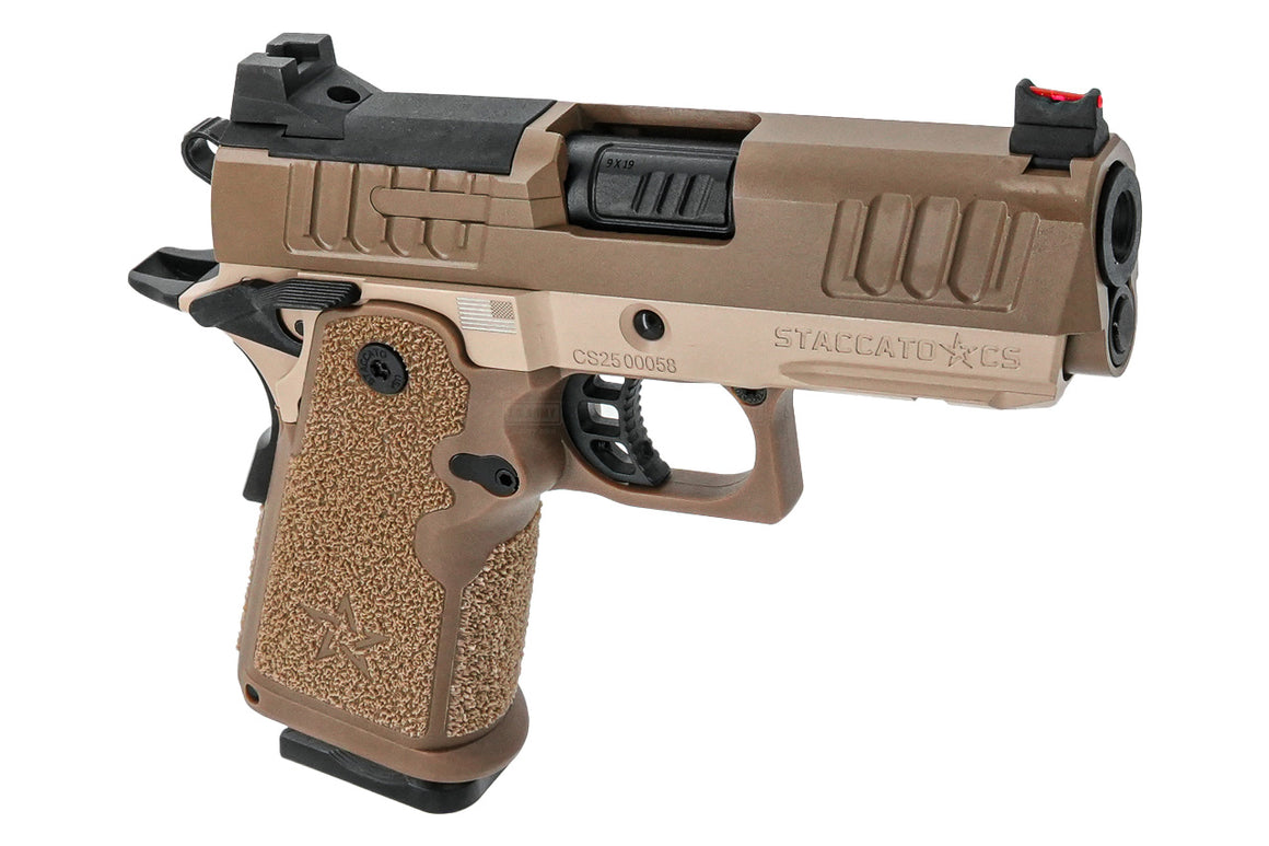 EMG Staccato Licensed CS 2011 Master Grip Hi-Capa GBB Pistol Airsoft ( by SAVIA ) ( DE )