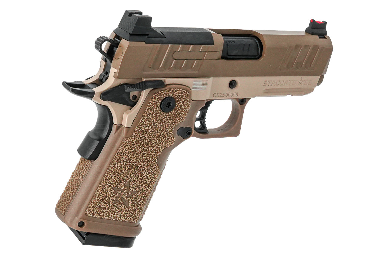 EMG Staccato Licensed CS 2011 Master Grip Hi-Capa GBB Pistol Airsoft ( by SAVIA ) ( DE )