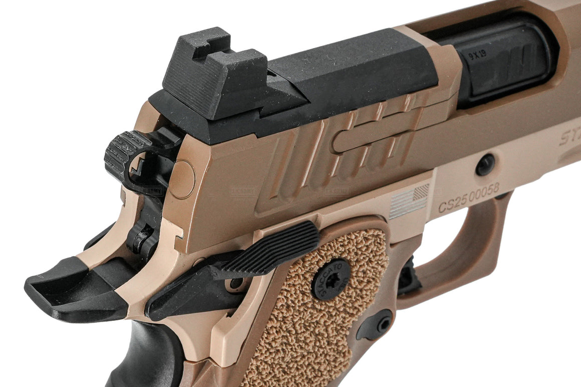 EMG Staccato Licensed CS 2011 Master Grip Hi-Capa GBB Pistol Airsoft ( by SAVIA ) ( DE )