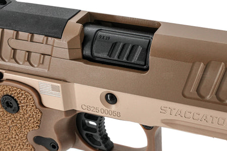 EMG Staccato Licensed CS 2011 Master Grip Hi-Capa GBB Pistol Airsoft ( by SAVIA ) ( DE )