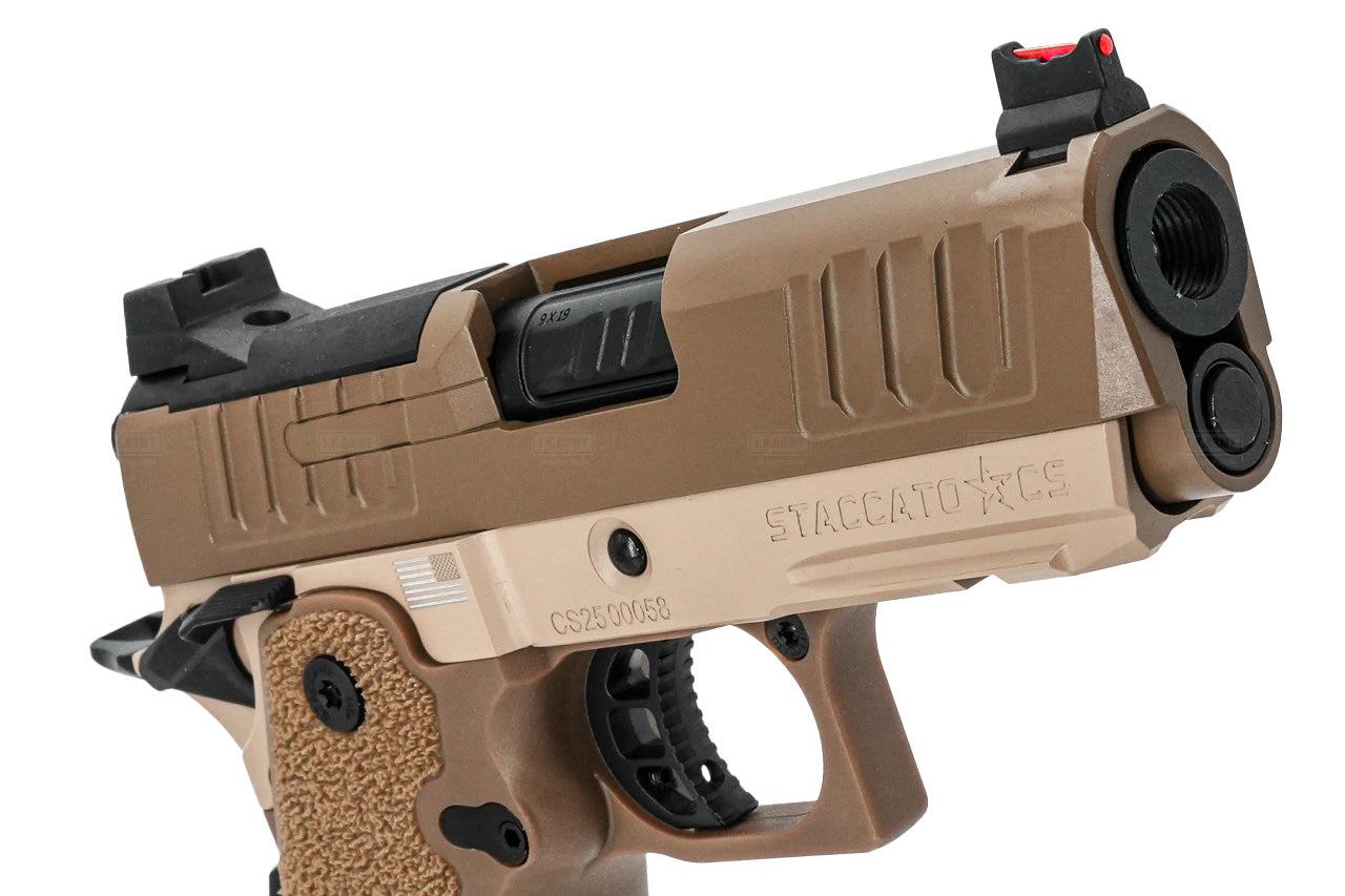 EMG Staccato Licensed CS 2011 Master Grip Hi-Capa GBB Pistol Airsoft ( by SAVIA ) ( DE )