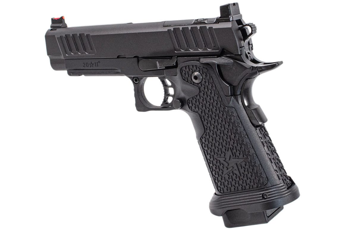 EMG Staccato Licensed P 2011 CNC AI Slide Hi-Capa GBBP Gas Blowback Pistol Airsoft ( Model: VIP Grip / CNC / Green Gas )