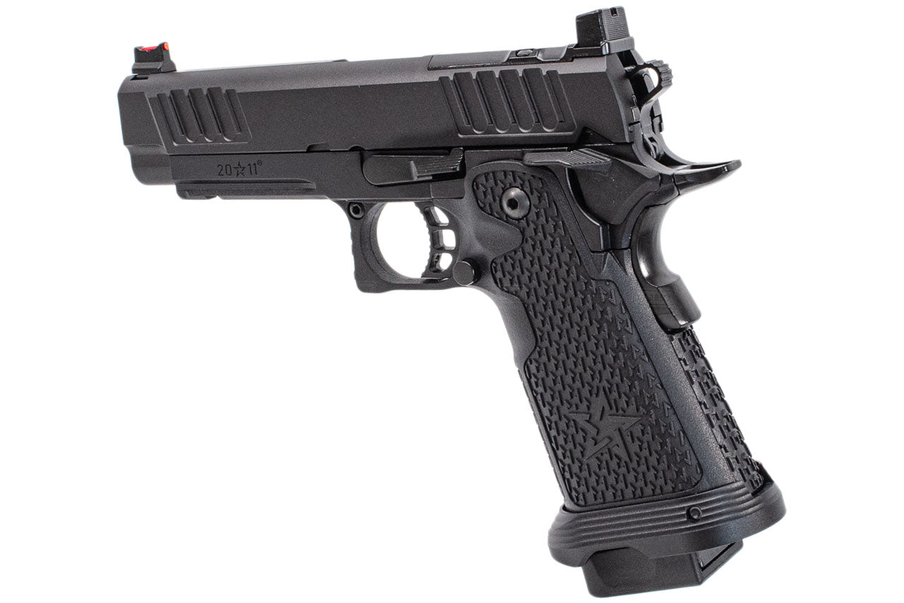 EMG Staccato Licensed P 2011 CNC AI Slide Hi-Capa GBBP Gas Blowback Pistol Airsoft ( Model: VIP Grip / CNC / Green Gas )