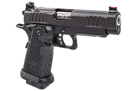 EMG Staccato Licensed P 2011 CNC AI Slide Hi-Capa GBBP Gas Blowback Pistol Airsoft ( Model: VIP Grip / CNC / Green Gas )