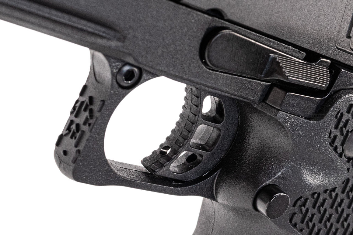 EMG Staccato Licensed P 2011 CNC AI Slide Hi-Capa GBBP Gas Blowback Pistol Airsoft ( Model: VIP Grip / CNC / Green Gas )