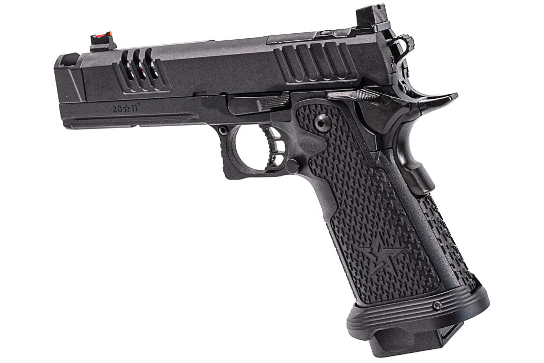 EMG Staccato Licensed XC 2011 CNC AI Slide Hi-Capa GBBP Gas Blowback Pistol Airsoft ( Model: VIP Grip / CNC / Green Gas )