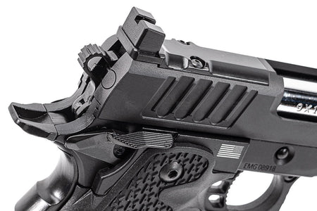 EMG Staccato Licensed XC 2011 CNC AI Slide Hi-Capa GBBP Gas Blowback Pistol Airsoft ( Model: VIP Grip / CNC / Green Gas )