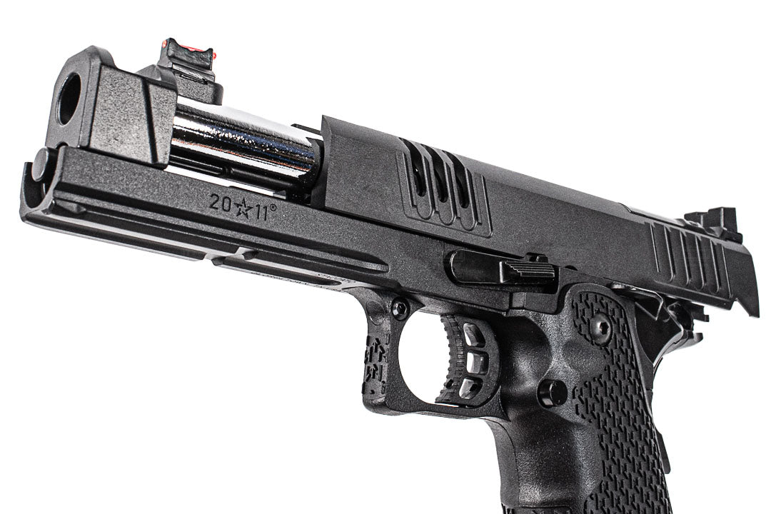 EMG Staccato Licensed XC 2011 CNC AI Slide Hi-Capa GBBP Gas Blowback Pistol Airsoft ( Model: VIP Grip / CNC / Green Gas )